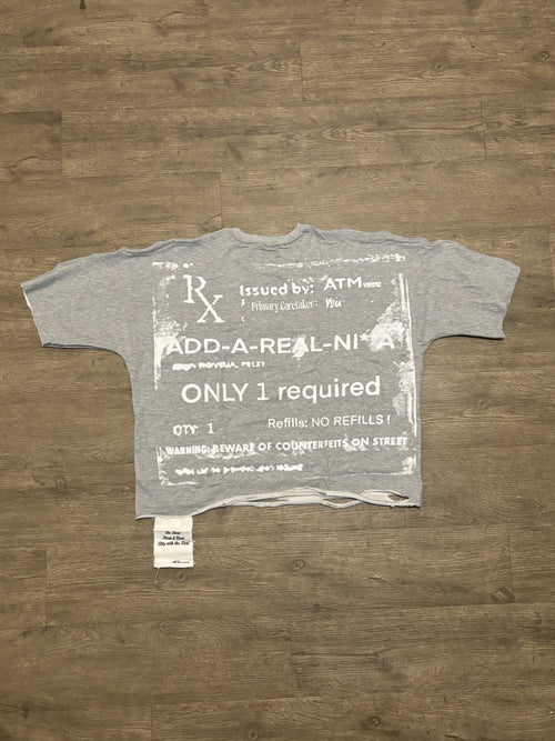 GRAY RX. CROPPED TEES